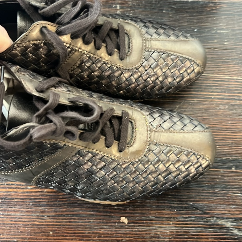 Cole Haan Woven Oxford Brown Metallic 9.5B - Picture 4 of 6
